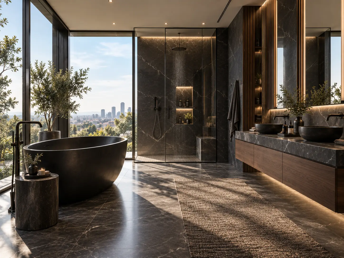 NOIR contemporary dark luxury bathroom, photo 3