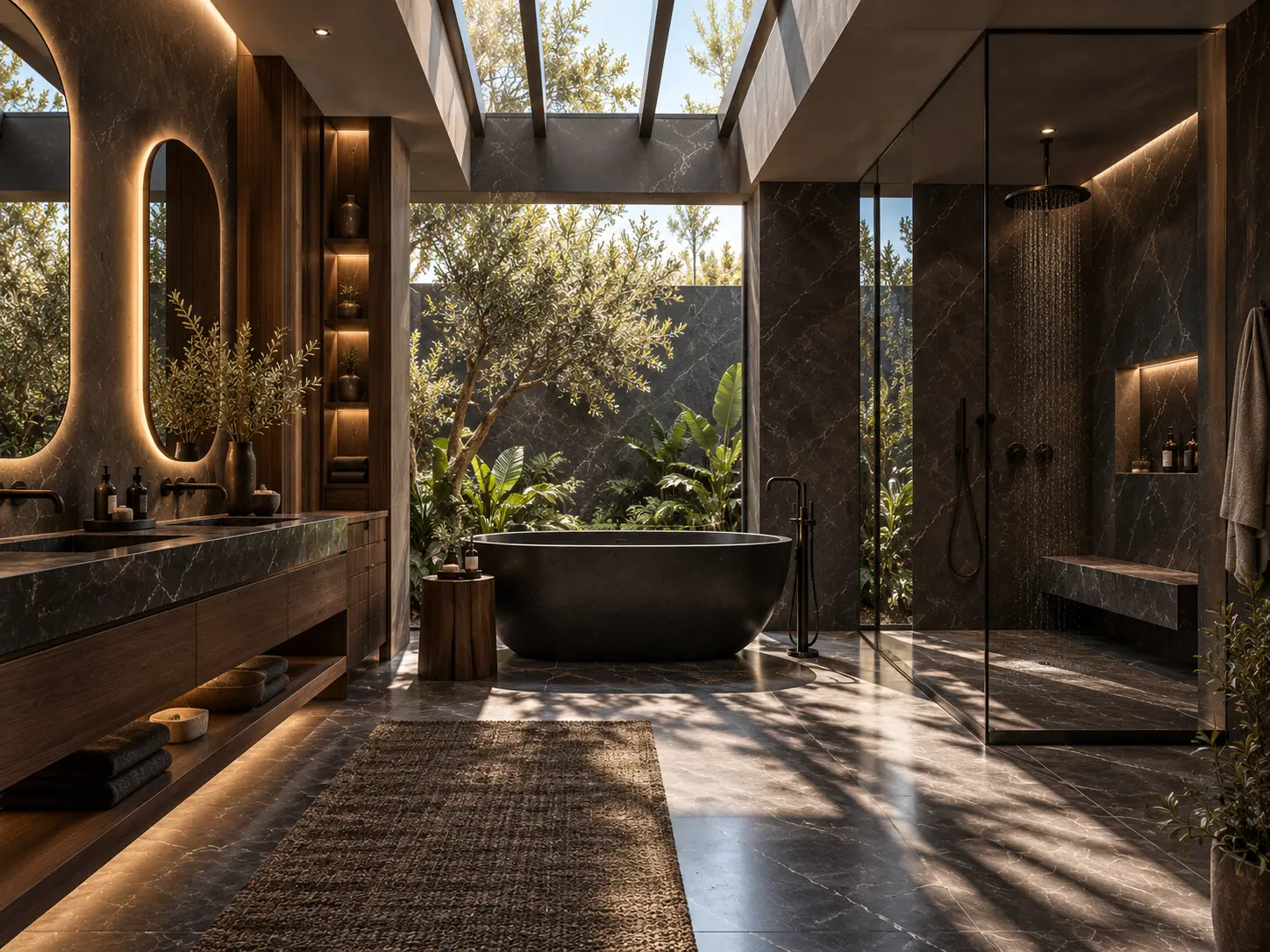 NOIR contemporary dark luxury bathroom, photo 8