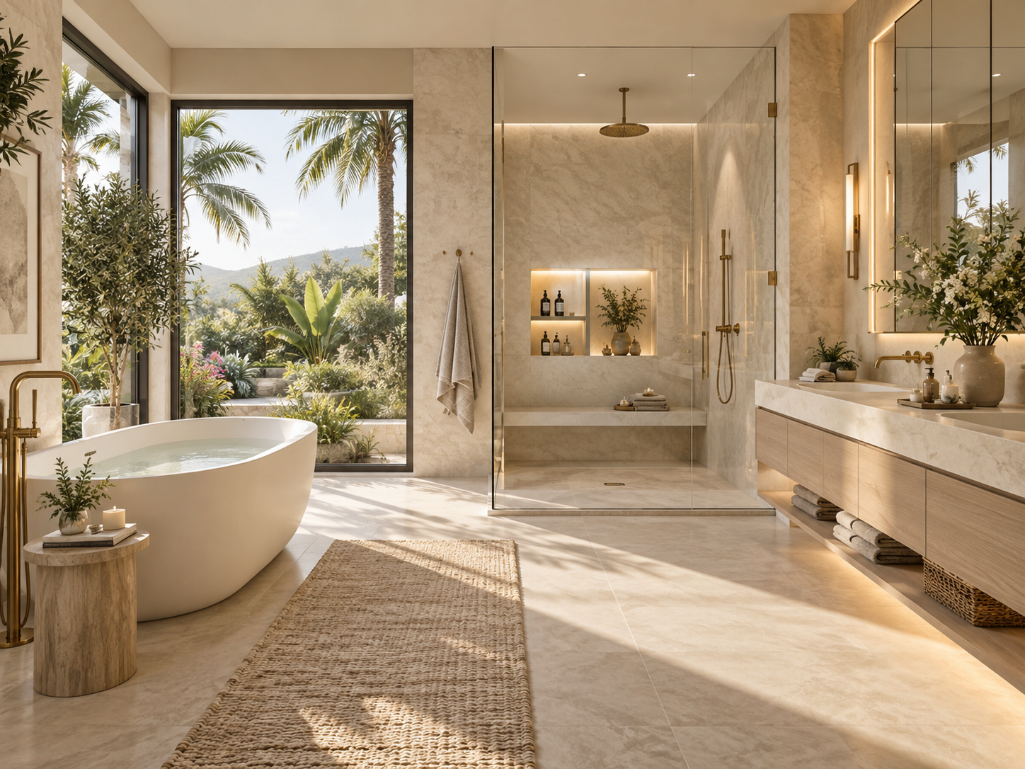 AUREA warm modern luxury bathroom, photo 3