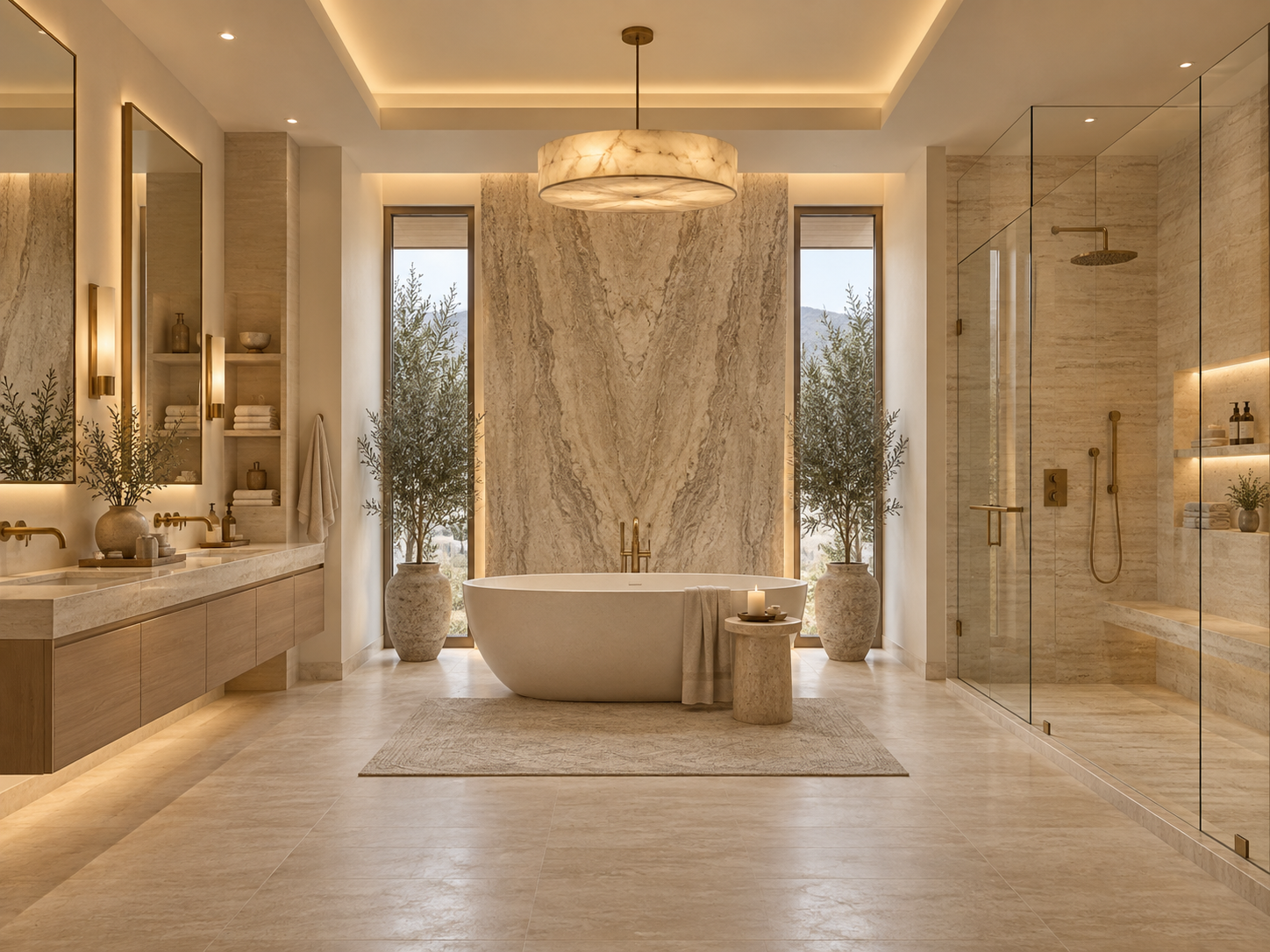 AUREA warm modern luxury bathroom, photo 4