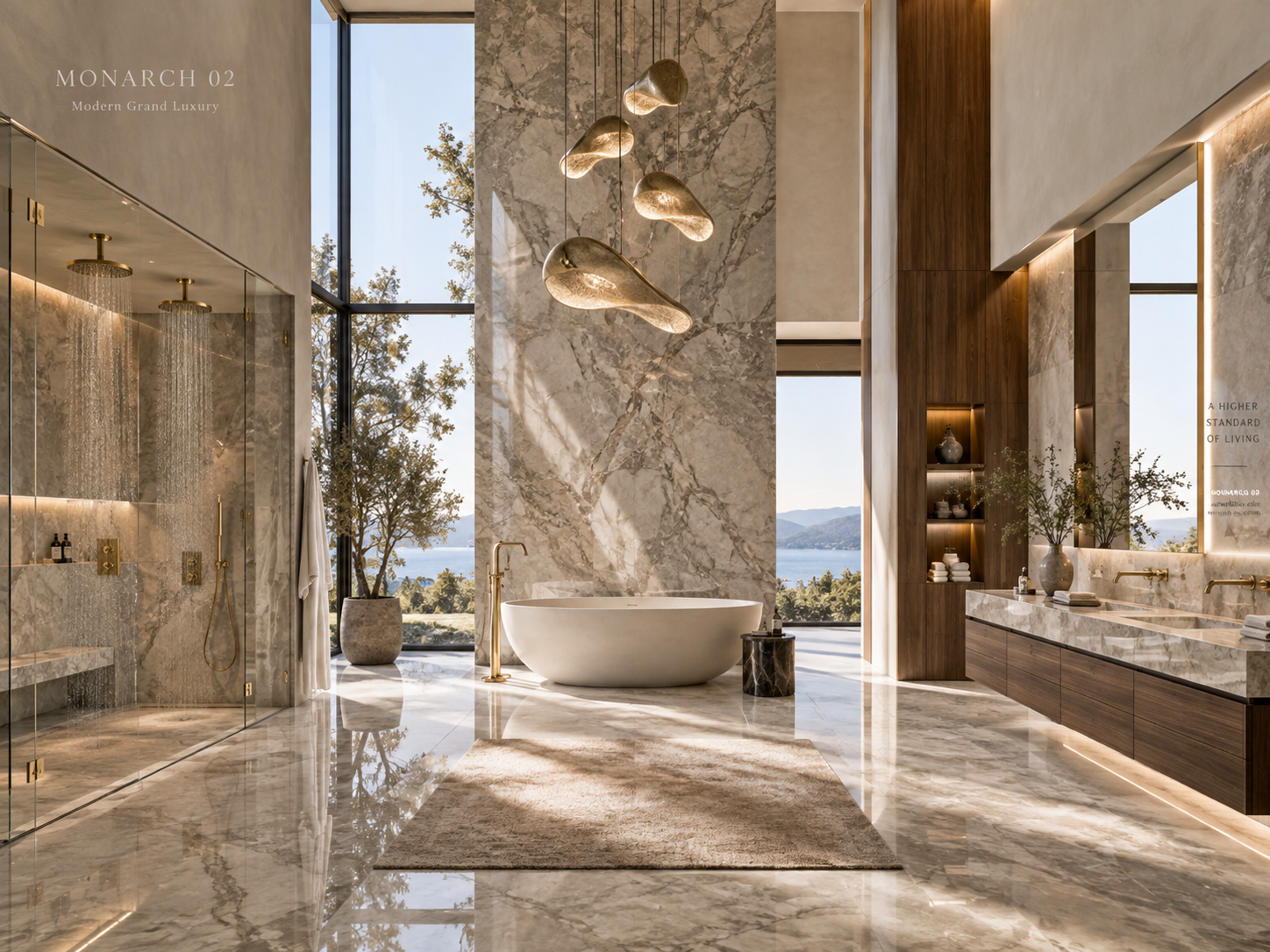 MONARCH modern grand luxury bathroom, photo 2