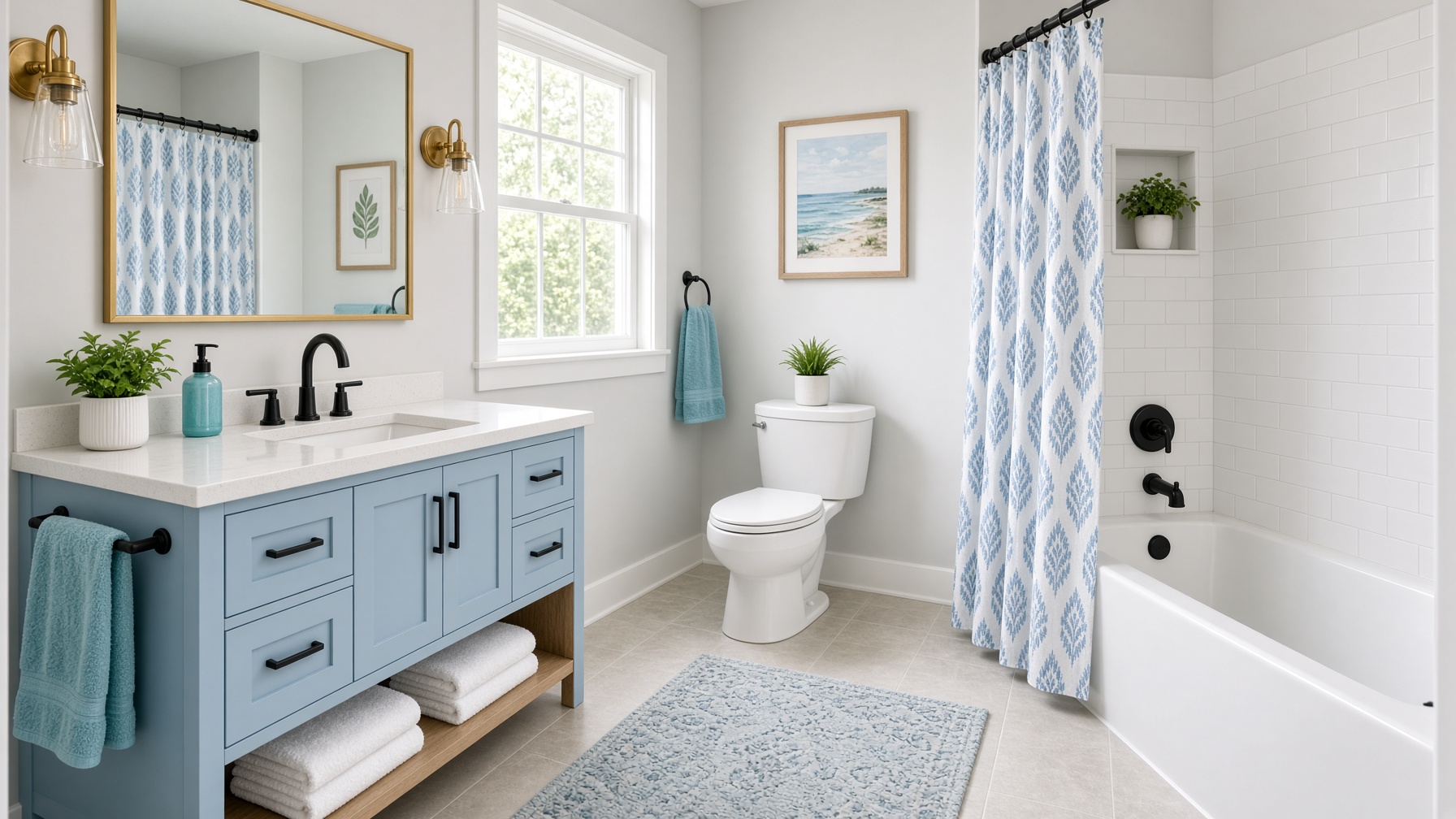 Coastal-style Bathroom