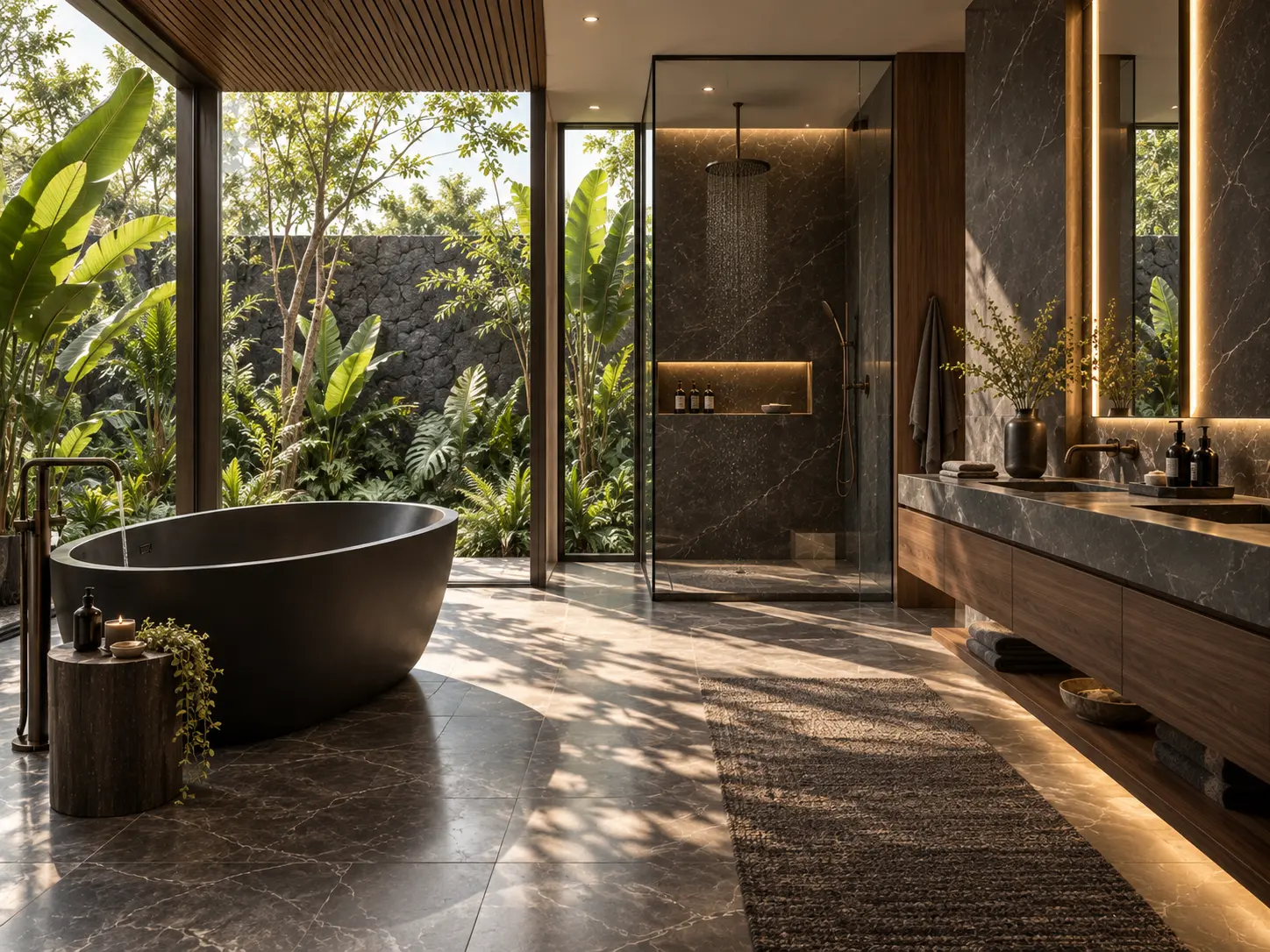 NOIR contemporary dark luxury bathroom, photo 6